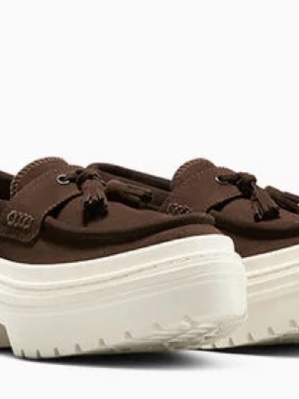Converse Kids Brown Tassel Platform Moccasins
